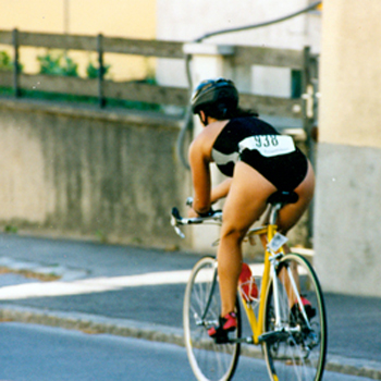 Bettina beim Triatlon