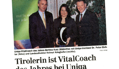 Bettina Kurz in der Tiroler Tageszeitung, Februar 2003